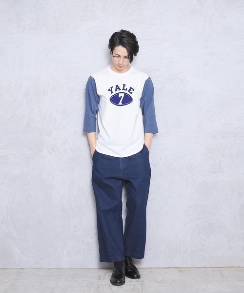 WAIPER.inc（ワイパーインク）の「3/4　BASEBALL TEE(YALE)（Tシャツ/カットソー・メンズ・ナチュラル/グレー・XL/L/M）」の13枚目の写真