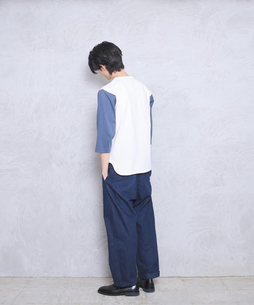 WAIPER.inc（ワイパーインク）の「3/4　BASEBALL TEE(YALE)（Tシャツ/カットソー・メンズ・ナチュラル/グレー・XL/L/M）」の16枚目の写真