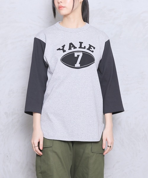 WAIPER.inc（ワイパーインク）の「3/4　BASEBALL TEE(YALE)（Tシャツ/カットソー・メンズ・ナチュラル/グレー・XL/L/M）」の8枚目の写真