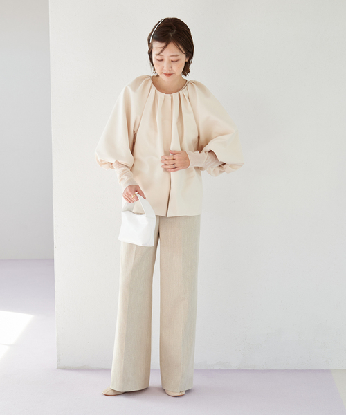 新品同様 plage Tuck Volume ブラウス 23ss プラージュ plage（プラージュ）の「Tuck Volume ブラウス（シャツ/ブラウス