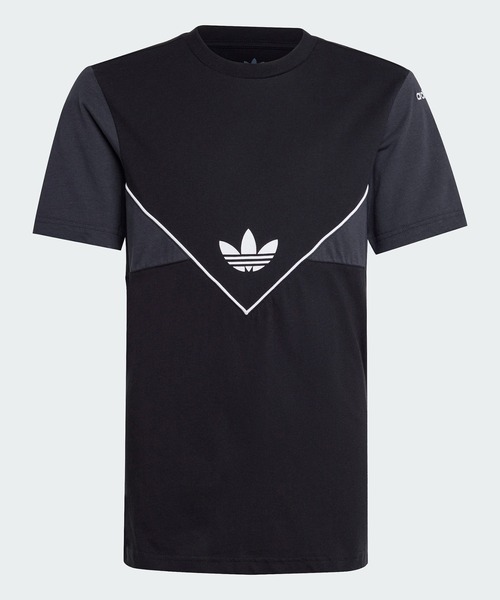 adidas(アディダス)の「アディカラー Tシャツ / アディダスオリジナルス adidas Originals(Tシャツ/カットソー・キッズ・ブラック/ブルー・150/140/160/130/170)」の5枚目の写真