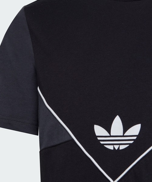 adidas(アディダス)の「アディカラー Tシャツ / アディダスオリジナルス adidas Originals(Tシャツ/カットソー・キッズ・ブラック/ブルー・150/140/160/130/170)」の4枚目の写真