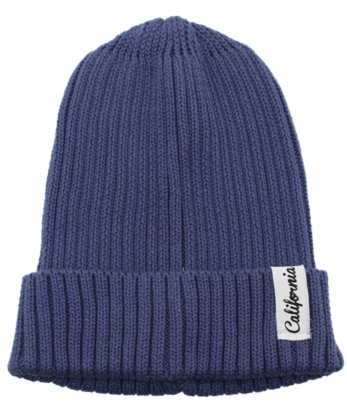 AZUL by moussy(アズールバイマウジー)の「Californiaワッペンロゴニットワッチ(ニットキャップ/ビーニー・レディース・オフホワイト/ブラック/トップグレー/ネイビー・FREE)」の4枚目の写真