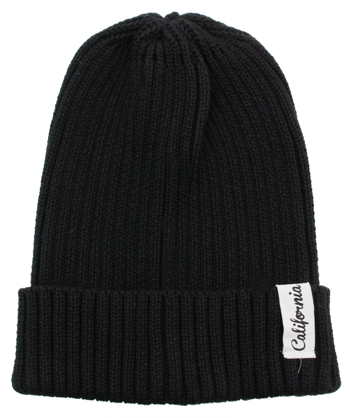 AZUL by moussy(アズールバイマウジー)の「Californiaワッペンロゴニットワッチ(ニットキャップ/ビーニー・レディース・オフホワイト/ブラック/トップグレー/ネイビー・FREE)」の1枚目の写真