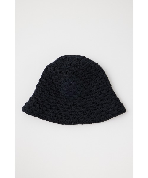 MOUSSY（マウジー）の「CROCHET KNIT HAT（ニットキャップ/ビーニー・レディース・ブラック/ホワイト系その他・FREE）」の5枚目の写真