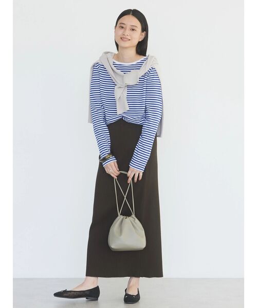 AMERICAN HOLIC（アメリカンホリック）の「針抜きリブタイトスカート（スカート・レディース・テラコッタ/ブラウン/ブラック・S/M/L）」の5枚目の写真