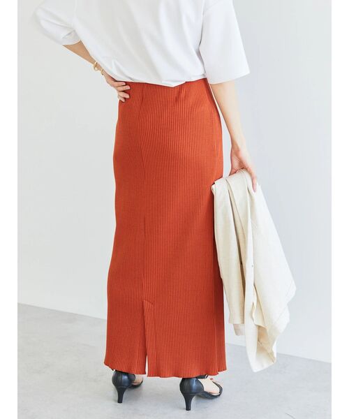 AMERICAN HOLIC（アメリカンホリック）の「針抜きリブタイトスカート（スカート・レディース・テラコッタ/ブラウン/ブラック・S/M/L）」の15枚目の写真