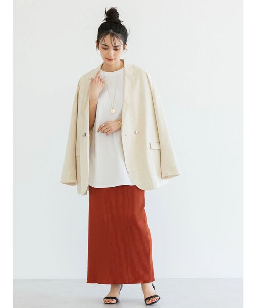 AMERICAN HOLIC（アメリカンホリック）の「針抜きリブタイトスカート（スカート・レディース・テラコッタ/ブラウン/ブラック・S/M/L）」の16枚目の写真