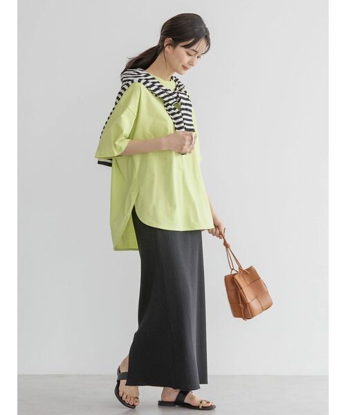 AMERICAN HOLIC（アメリカンホリック）の「針抜きリブタイトスカート（スカート・レディース・テラコッタ/ブラウン/ブラック・S/M/L）」の18枚目の写真