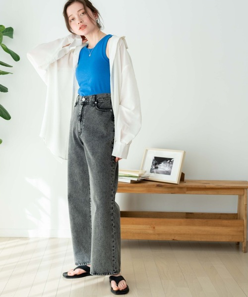 WEGO（ウィゴー）の「WEGO/カップインリブタンクトップ（タンクトップ・レディース・ブラック/ホワイト/ライム/オレンジ/ブルー/ブラック系その他/杢グレー/グリーン/グリーン系その他/レッド/ライトパープル・FREE）」の18枚目の写真