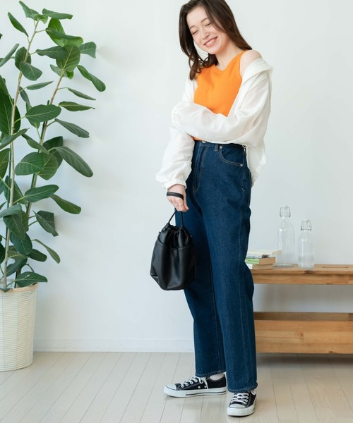 WEGO（ウィゴー）の「WEGO/カップインリブタンクトップ（タンクトップ・レディース・ブラック/ホワイト/ライム/オレンジ/ブルー/ブラック系その他/杢グレー/グリーン/グリーン系その他/レッド/ライトパープル・FREE）」の19枚目の写真