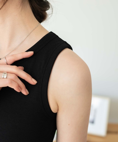 WEGO（ウィゴー）の「WEGO/カップインリブタンクトップ（タンクトップ・レディース・ブラック/ホワイト/ライム/オレンジ/ブルー/ブラック系その他/杢グレー/グリーン/グリーン系その他/レッド/ライトパープル・FREE）」の20枚目の写真