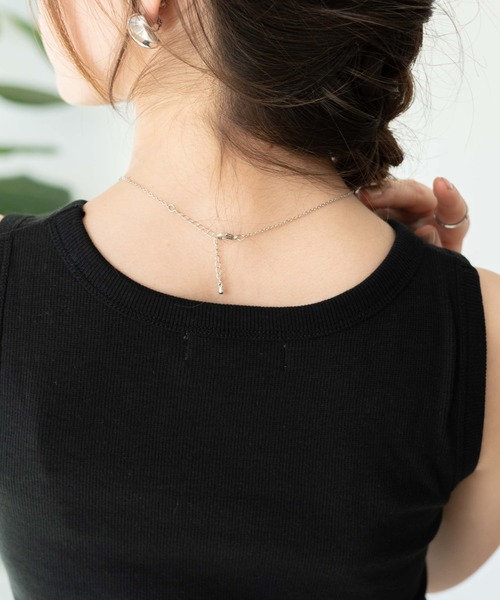 WEGO（ウィゴー）の「WEGO/カップインリブタンクトップ（タンクトップ・レディース・ブラック/ホワイト/ライム/オレンジ/ブルー/ブラック系その他/杢グレー/グリーン/グリーン系その他/レッド/ライトパープル・FREE）」の21枚目の写真