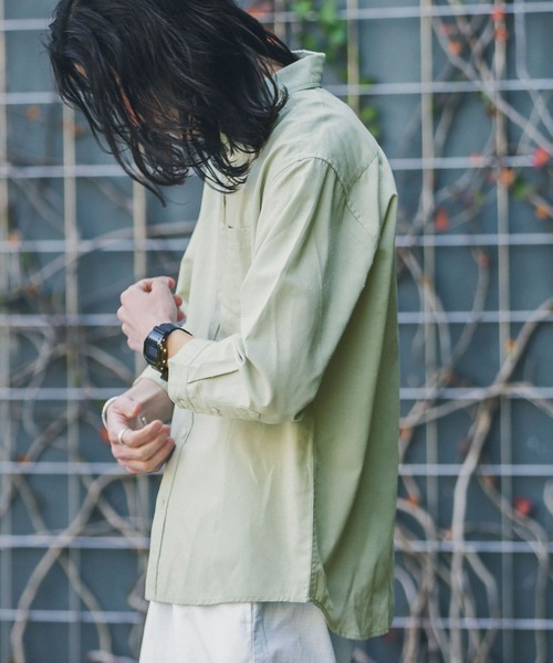 URBAN RESEARCH Sonny Label(アーバンリサーチサニーレーベル)の「リネン混7分袖シャツ(シャツ/ブラウス・メンズ・グレー系その他/ブルー系その他/グリーン/ホワイト/ネイビー/イエロー系その他・SMALL/LARGE/MEDIUM)」の12枚目の写真