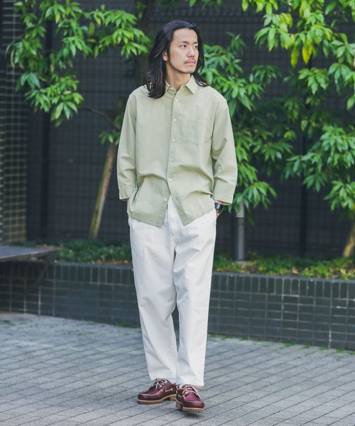 URBAN RESEARCH Sonny Label(アーバンリサーチサニーレーベル)の「リネン混7分袖シャツ(シャツ/ブラウス・メンズ・グレー系その他/ブルー系その他/グリーン/ホワイト/ネイビー/イエロー系その他・SMALL/LARGE/MEDIUM)」の13枚目の写真