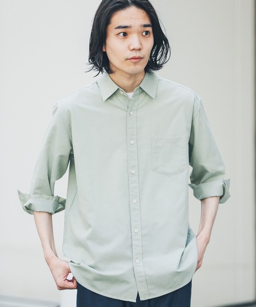 URBAN RESEARCH Sonny Label(アーバンリサーチサニーレーベル)の「リネン混7分袖シャツ(シャツ/ブラウス・メンズ・グレー系その他/ブルー系その他/グリーン/ホワイト/ネイビー/イエロー系その他・SMALL/LARGE/MEDIUM)」の14枚目の写真