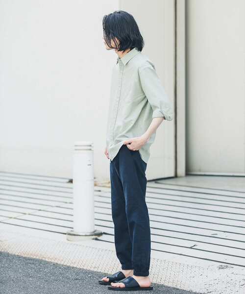 URBAN RESEARCH Sonny Label(アーバンリサーチサニーレーベル)の「リネン混7分袖シャツ(シャツ/ブラウス・メンズ・グレー系その他/ブルー系その他/グリーン/ホワイト/ネイビー/イエロー系その他・SMALL/LARGE/MEDIUM)」の15枚目の写真