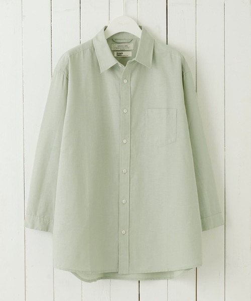 新品■アーバンリサーチ/7分袖フレンチリネンワイドカラーシャツ/オフ/40【L】 URBAN RESEARCH DOORS シャツ ブラウス WEB限定リネンバックタック