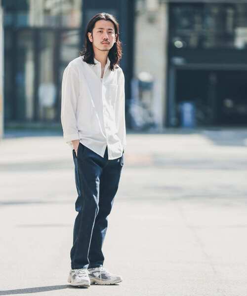 URBAN RESEARCH Sonny Label(アーバンリサーチサニーレーベル)の「リネン混7分袖シャツ(シャツ/ブラウス・メンズ・グレー系その他/ブルー系その他/グリーン/ホワイト/ネイビー/イエロー系その他・SMALL/LARGE/MEDIUM)」の21枚目の写真