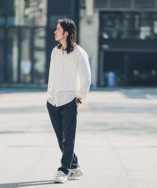 URBAN RESEARCH Sonny Label(アーバンリサーチサニーレーベル)の「リネン混7分袖シャツ(シャツ/ブラウス・メンズ・グレー系その他/ブルー系その他/グリーン/ホワイト/ネイビー/イエロー系その他・SMALL/LARGE/MEDIUM)」の22枚目の写真