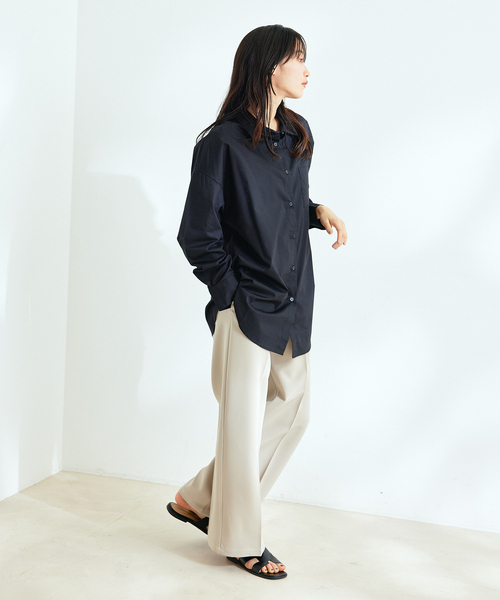 Jayro(ジャイロ)の「ストレッチジョーゼットワイドパンツ(その他パンツ・レディース・ホワイト系その他/ベージュ/ブラック・M)」の9枚目の写真