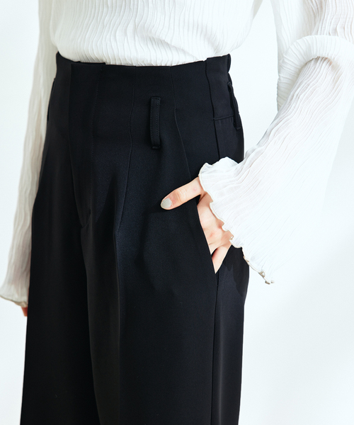 Jayro(ジャイロ)の「ストレッチジョーゼットワイドパンツ(その他パンツ・レディース・ホワイト系その他/ベージュ/ブラック・M)」の17枚目の写真