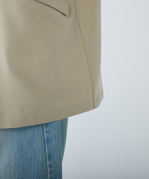PUAL CE CIN（ピュアルセシン）の「【Du noir】ハーフスリーブジャケット（ノーカラージャケット・レディース・ブラック/ベージュ・FREE）」の20枚目の写真