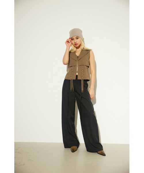 LAGUA GEM LACE UP ベスト LAGUA GEM（ラグアジェム）の「LACE UP ベスト（ベスト）」 - WEAR