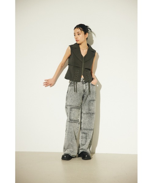 LAGUA GEM（ラグアジェム）の「LACE UP ベスト（ベスト）」 - WEAR