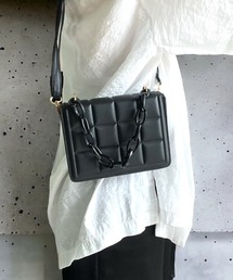 マルチwayブロックキルトショルダーバッグ