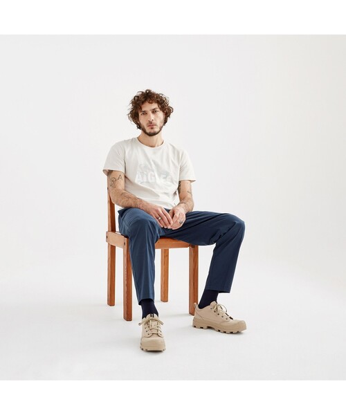 AIGLE（エーグル）の「ショートスリーブグラフィックロゴTシャツ（Tシャツ/カットソー・メンズ・ブルー/ブラック/ナチュラル・S/XL/L/M）」の9枚目の写真