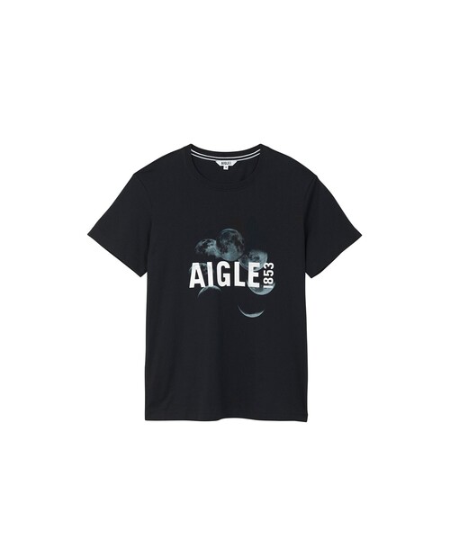 AIGLE（エーグル）の「ショートスリーブグラフィックロゴTシャツ（Tシャツ/カットソー・メンズ・ブルー/ブラック/ナチュラル・S/XL/L/M）」の12枚目の写真