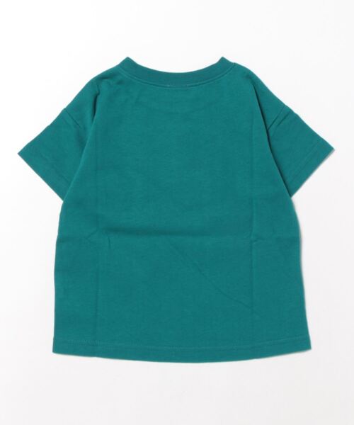 petit main（プティマイン）の「【一部店舗でも取り扱いあり】【プティプラ】刺しゅう半袖T（Tシャツ/カットソー・キッズ・ライトベージュ/ライラック/グリーン/ブルー/オフホワイト/エメラルド/マルチ/レインボー/オレンジ/モカ・130cm/100cm/90cm/110cm/140cm/120cm）」の11枚目の写真