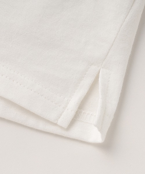 petit main（プティマイン）の「【一部店舗でも取り扱いあり】【プティプラ】刺しゅう半袖T（Tシャツ/カットソー・キッズ・ライトベージュ/ライラック/グリーン/ブルー/オフホワイト/エメラルド/マルチ/レインボー/オレンジ/モカ・130cm/100cm/90cm/110cm/140cm/120cm）」の16枚目の写真