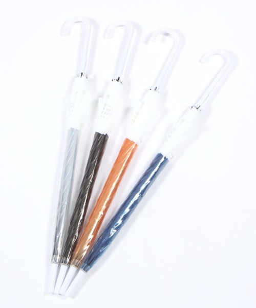 LAKOLE（ラコレ）の「バイカラービニール傘 / 178291（長傘・レディース・ホワイト/グレー/オレンジ/ブルー・FREE）」の15枚目の写真