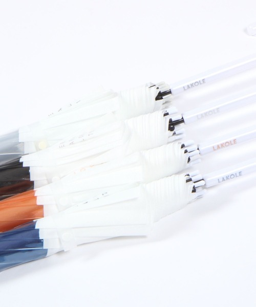 LAKOLE（ラコレ）の「バイカラービニール傘 / 178291（長傘・レディース・ホワイト/グレー/オレンジ/ブルー・FREE）」の11枚目の写真