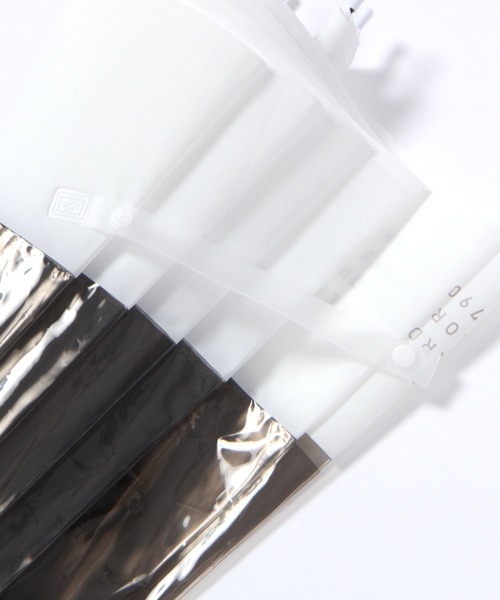 LAKOLE（ラコレ）の「バイカラービニール傘 / 178291（長傘・レディース・ホワイト/グレー/オレンジ/ブルー・FREE）」の5枚目の写真