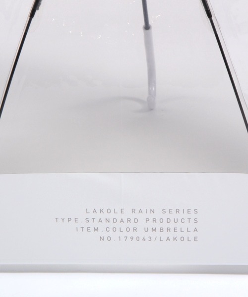 LAKOLE（ラコレ）の「バイカラービニール傘 / 178291（長傘・レディース・ホワイト/グレー/オレンジ/ブルー・FREE）」の16枚目の写真