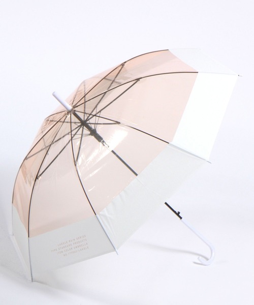 LAKOLE（ラコレ）の「バイカラービニール傘 / 178291（長傘・レディース・ホワイト/グレー/オレンジ/ブルー・FREE）」の21枚目の写真