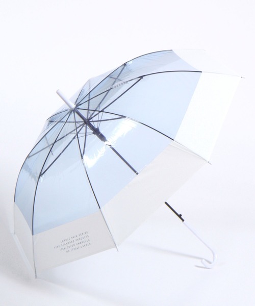 LAKOLE（ラコレ）の「バイカラービニール傘 / 178291（長傘・レディース・ホワイト/グレー/オレンジ/ブルー・FREE）」の20枚目の写真