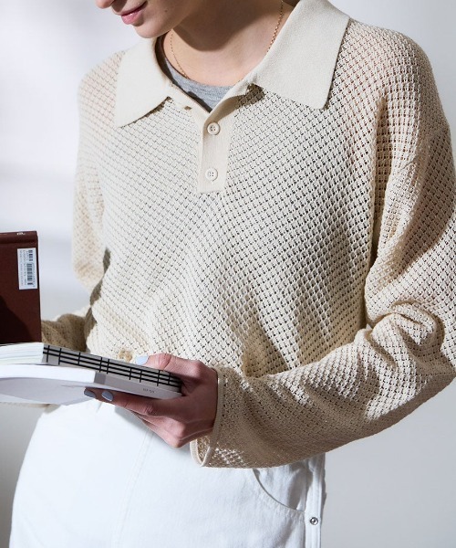 THE SHINZONE  シンゾーン WATERMARK POLO KNIT THE SHINZONE（ザ シンゾーン）の「THE SHINZONE WATERMARK POLO