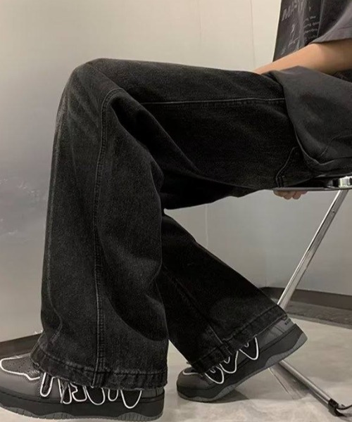 セール】センターラインワイドデニム（デニムパンツ）｜MGV（エムジー