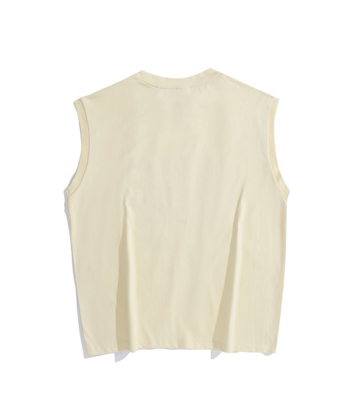 HOOK(フック)の「HOOK -original- アメカジバスケットボールプリント ノースリーブ Tシャツ (SS) (LR)(Tシャツ/カットソー・メンズ・ベージュ/ブラック・M/XL/L)」の7枚目の写真
