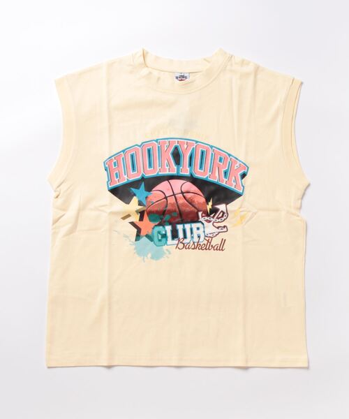 ★MEDM★ ロゴ アメカジ ノースリーブ  Tシャツ/送料込 セール】HOOK -original- アメカジバスケットボールプリント