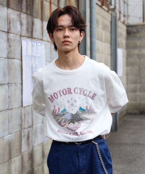 SPINNS(スピンズ)の「【SPINNS/スピンズ】vintageデザイン半袖Tシャツ SPEEDWAYS(Tシャツ/カットソー・メンズ・ブラック/ホワイト/チャコール・ONESIZE)」の16枚目の写真