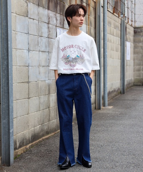 SPINNS(スピンズ)の「【SPINNS/スピンズ】vintageデザイン半袖Tシャツ SPEEDWAYS(Tシャツ/カットソー・メンズ・ブラック/ホワイト/チャコール・ONESIZE)」の8枚目の写真