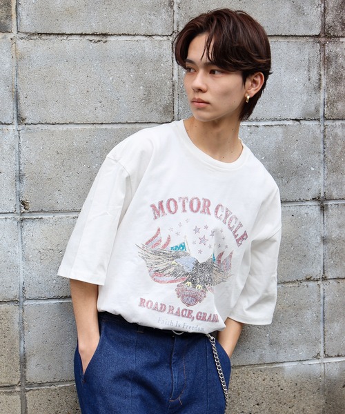 SPINNS(スピンズ)の「【SPINNS/スピンズ】vintageデザイン半袖Tシャツ SPEEDWAYS(Tシャツ/カットソー・メンズ・ブラック/ホワイト/チャコール・ONESIZE)」の20枚目の写真
