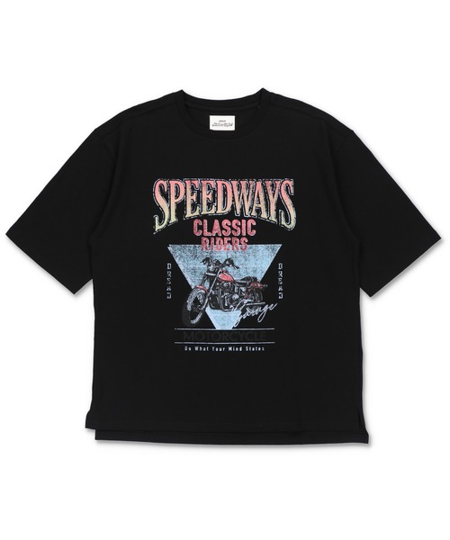 SPINNS(スピンズ)の「【SPINNS/スピンズ】vintageデザイン半袖Tシャツ SPEEDWAYS(Tシャツ/カットソー・メンズ・ブラック/ホワイト/チャコール・ONESIZE)」の9枚目の写真