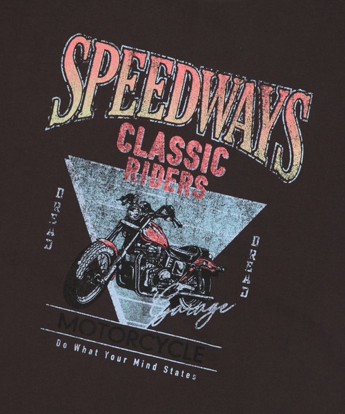 SPINNS(スピンズ)の「【SPINNS/スピンズ】vintageデザイン半袖Tシャツ SPEEDWAYS(Tシャツ/カットソー・メンズ・ブラック/ホワイト/チャコール・ONESIZE)」の18枚目の写真