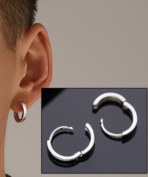 Coo+i（クーイ）の「【片耳用】サージカルステンレスフープピアス（ピアス（片耳用）・レディース・ブラック/ゴールド/シルバー・SMALL/MEDIUM/LARGE/X-LARGE）」の15枚目の写真